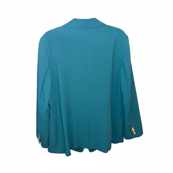 NWT TALBOTS Tailored Stretch Blazer - Misses 18 Teal - Picture 4 of 15